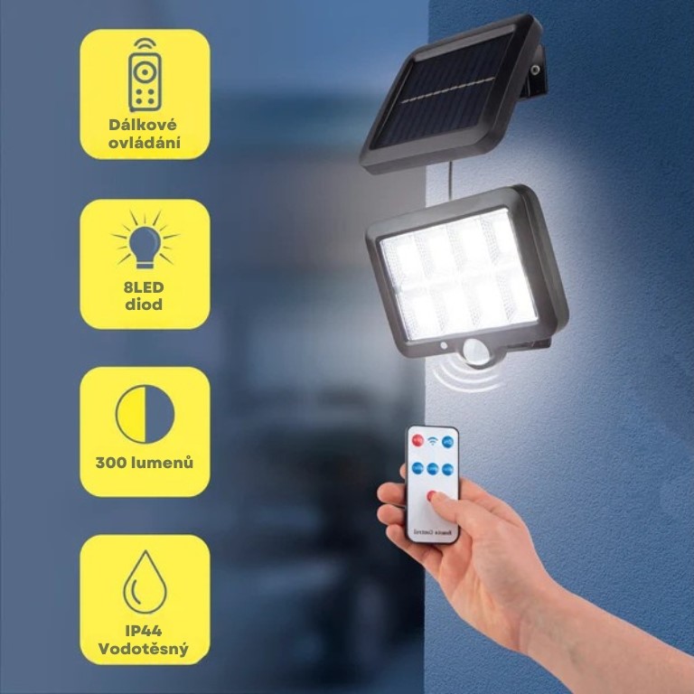 EasyMaxx Solární reflektor s detektorem pohybu 11113 (1)